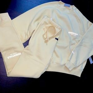 SOLD! FEAR OF GOD ESSENTIALS
LogoPrint CottonBlend Jersey Sweatshirt &Sweatpants